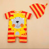 Animal Short Sleeve Romper with Hat