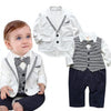 Gentleman Bow Ties Rompers Jackets