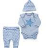 Baby Romper  Pants Hat Clothing Set