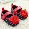 Polka Dot Flower Shoes First Walkers